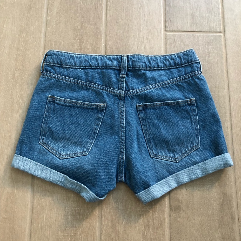 Mid Rise Denim Shorts - Picture 2 of 4